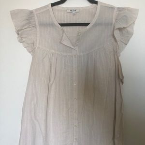 Madewell Flutter Sleeve Top